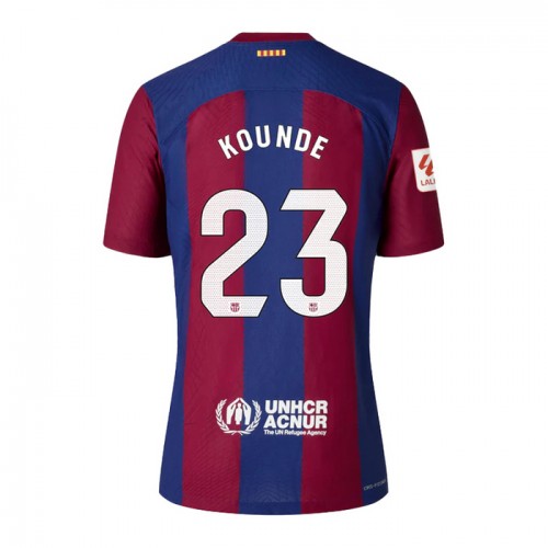 Maillot de Foot FC Barcelone Kounde 23 Domicile 2023-24 Maillot de Foot FC Barcelone Kounde 23 Domicile 2023-24